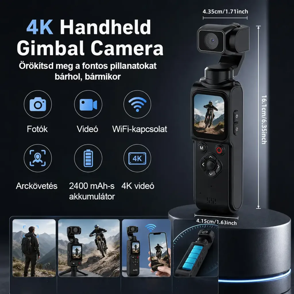 4K Handheld Gimbal Camera