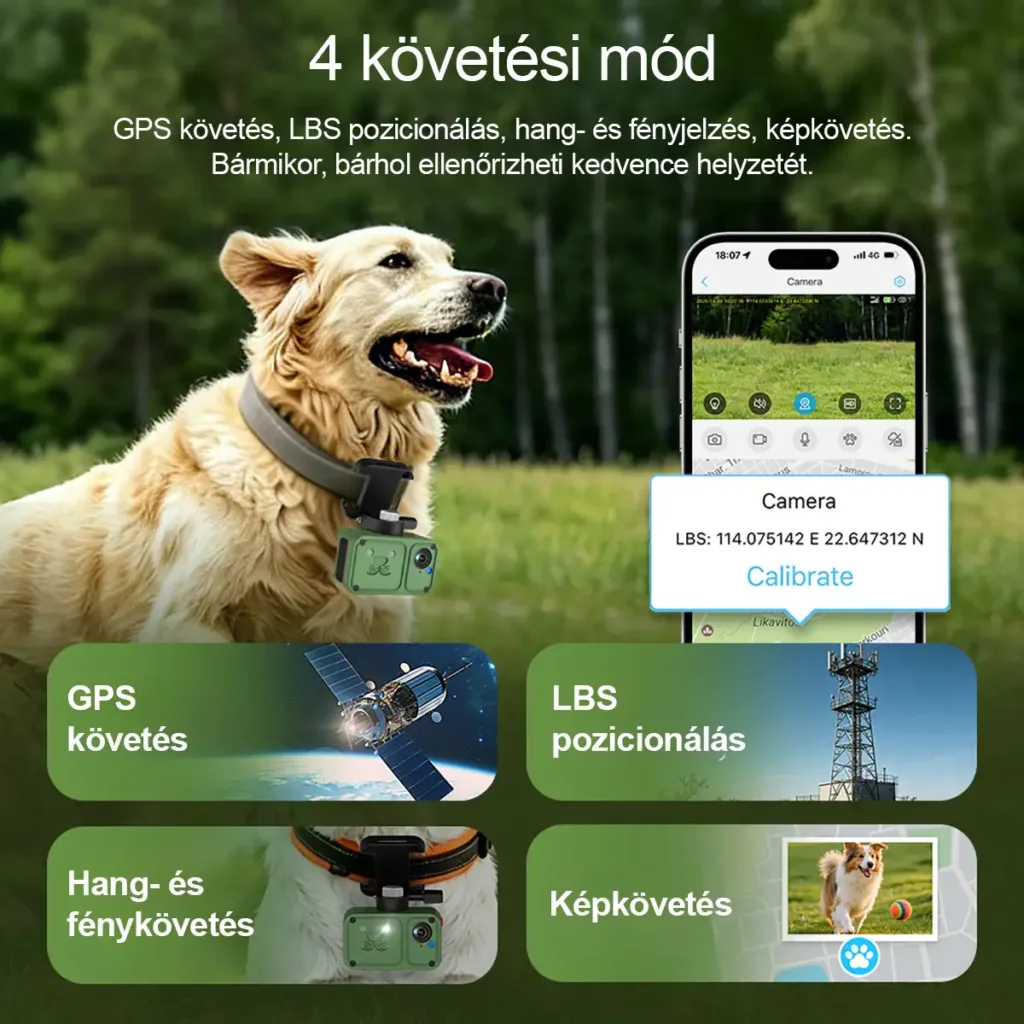 RobiCam PC05-2M 4G GPS camera for dogs
