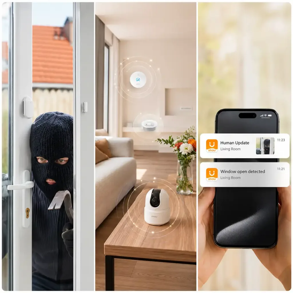 Imou Home Alarm Kit parts