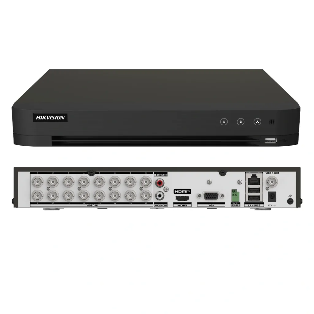 Hikvision iDS-7216HQHI-M1/XT – 16 csatornás AcuSense DVR akár 3K/5MP Lite felbontással, AcuSearch funkcióval és akár 24 IP kamerával