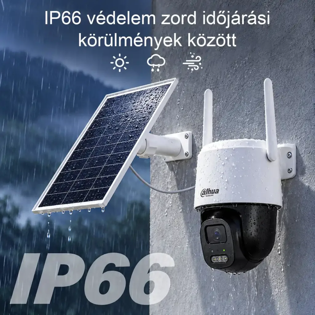 Dahua APOLLO BP5E 5MP Wi-Fi napelemes PT kamera 10 000 mAh akkumulátorral, AI-érzékeléssel és színes éjjellátóval