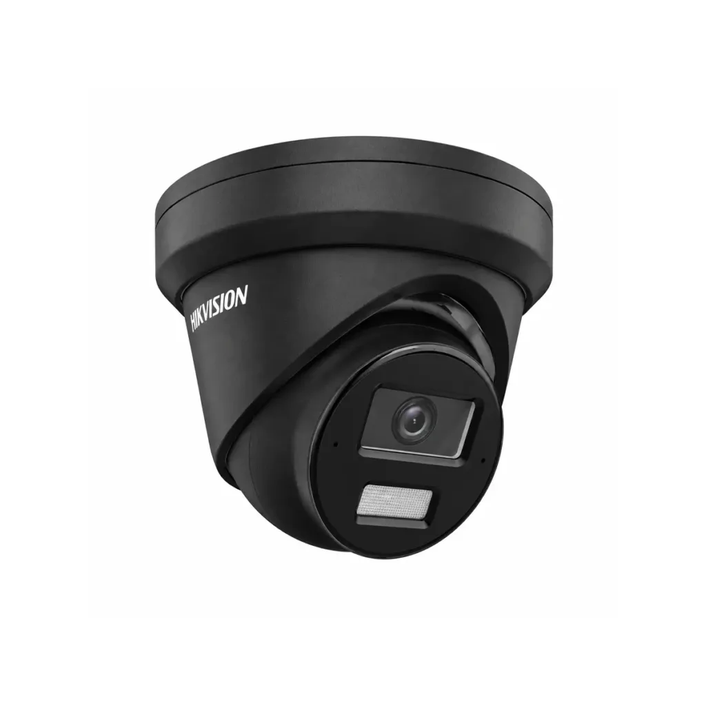 Hikvision DS-2CD2343G2-LI2U-BLACK 4MP IP PoE kamera AcuSense funkcióval, intelligens hibrid lámpával, dupla mikrofonnal és IP67 védettséggel