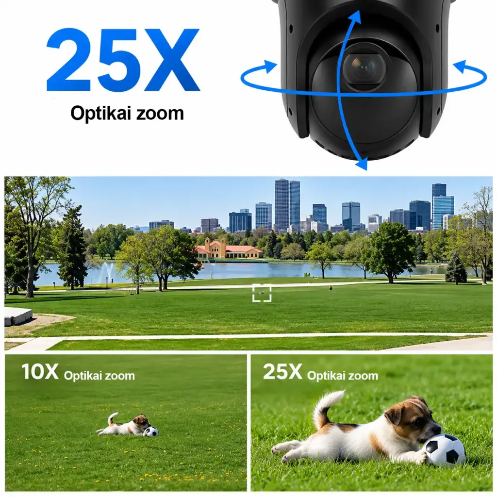Hikvision DS-2SE4C425MWG-E/26 – Professzionális dupla IP PTZ kamera TandemVu 10MP (6MP+4MP), 25x optikai zoom, ColorVu, DarkFighter, AcuSense AI, 180° panoráma, éjjellátó látás akár 100 m-ig, PoE+, IP66