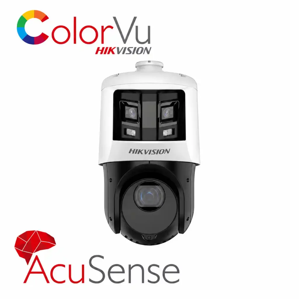 Hikvision DS-2SE4C425MWG-E/26 – Professzionális dupla IP PTZ kamera TandemVu 10MP (6MP+4MP), 25x optikai zoom, ColorVu, DarkFighter, AcuSense AI, 180° panoráma, éjjellátó látás akár 100 m-ig, PoE+, IP66