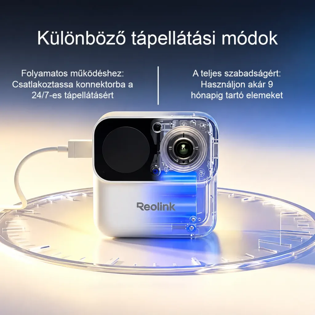 Reolink Argus MagiCam 2MP Wi-Fi mágneses kamera akár 9 hónapos akkumulátor-üzemidővel, AI-érzékeléssel, kétirányú hanggal és IP67-es védelemmel