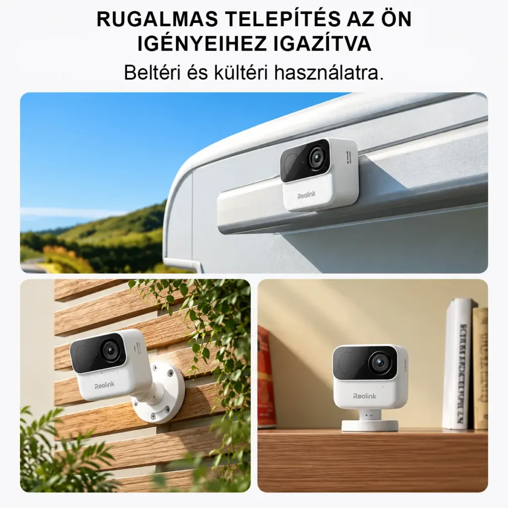 Reolink Argus MagiCam 2MP Wi-Fi mágneses kamera akár 9 hónapos akkumulátor-üzemidővel, AI-érzékeléssel, kétirányú hanggal és IP67-es védelemmel