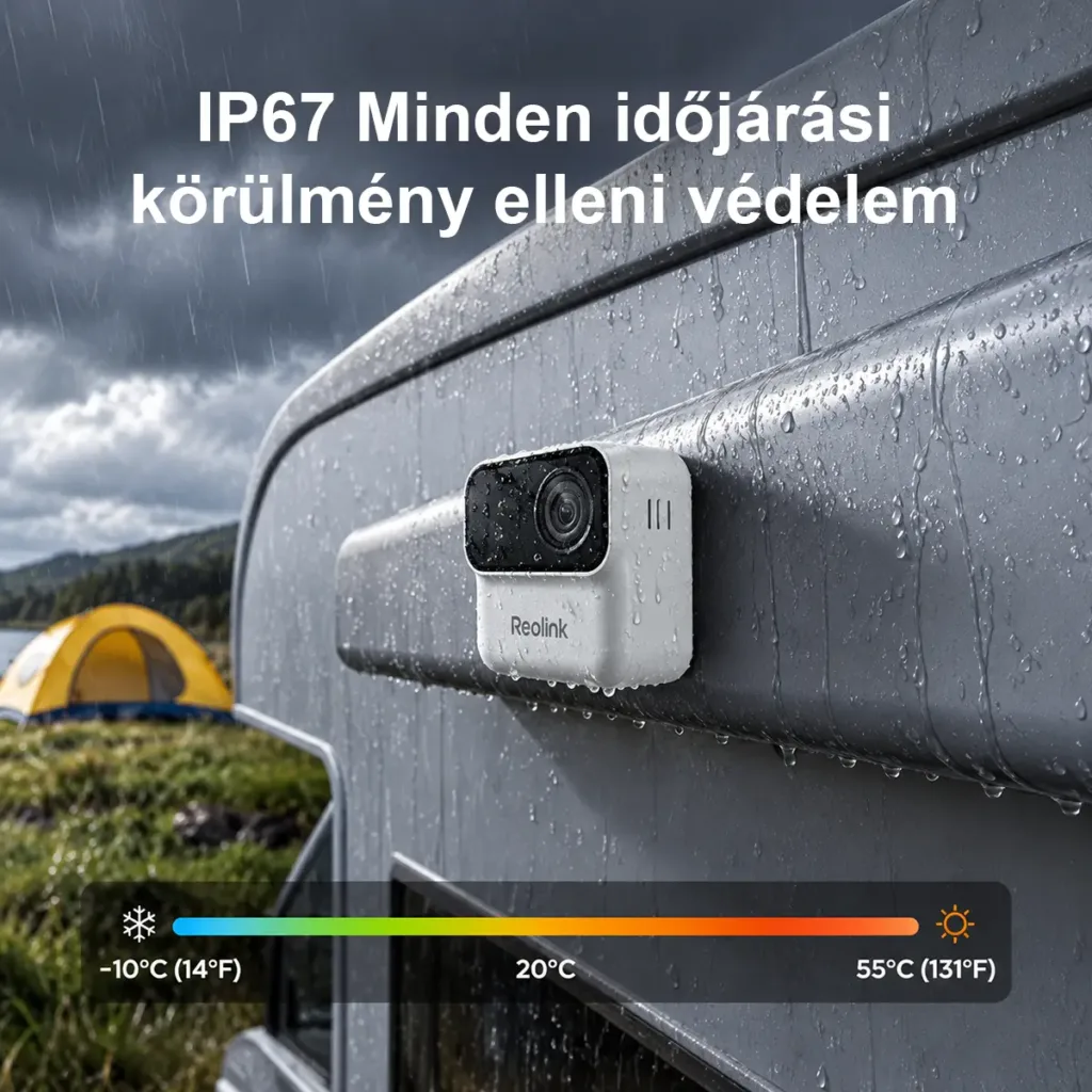 Reolink Argus MagiCam 2MP Wi-Fi mágneses kamera akár 9 hónapos akkumulátor-üzemidővel, AI-érzékeléssel, kétirányú hanggal és IP67-es védelemmel