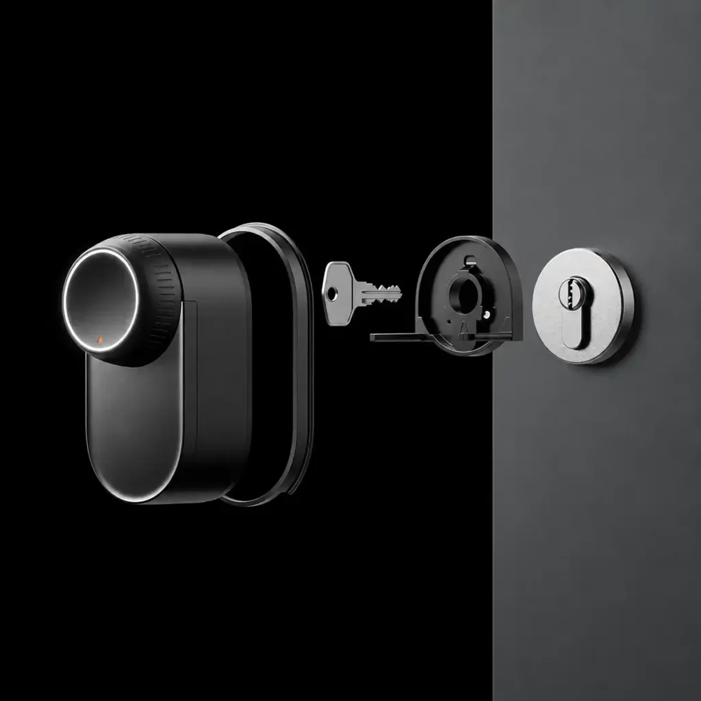 SwitchBot Lock Ultra Touch Combo EU – 3 az 1-ben okoszár ujjlenyomat-olvasóval, billentyűzetes érintőképernyővel és Hub Mini Matterrel