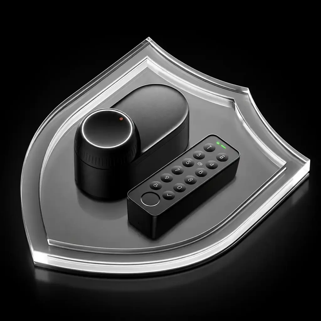 SwitchBot Lock Ultra Touch Combo EU – 3 az 1-ben okoszár ujjlenyomat-olvasóval, billentyűzetes érintőképernyővel és Hub Mini Matterrel