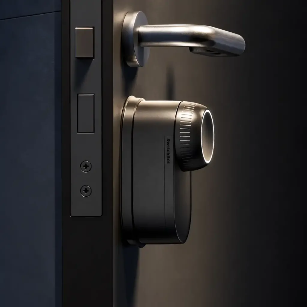SwitchBot Lock Ultra Touch Combo EU – 3 az 1-ben okoszár ujjlenyomat-olvasóval, billentyűzetes érintőképernyővel és Hub Mini Matterrel