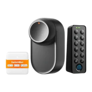 SwitchBot Lock Ultra Touch Combo EU – 3 az 1-ben okoszár ujjlenyomat-olvasóval, billentyűzetes érintőképernyővel és Hub Mini Matterrel